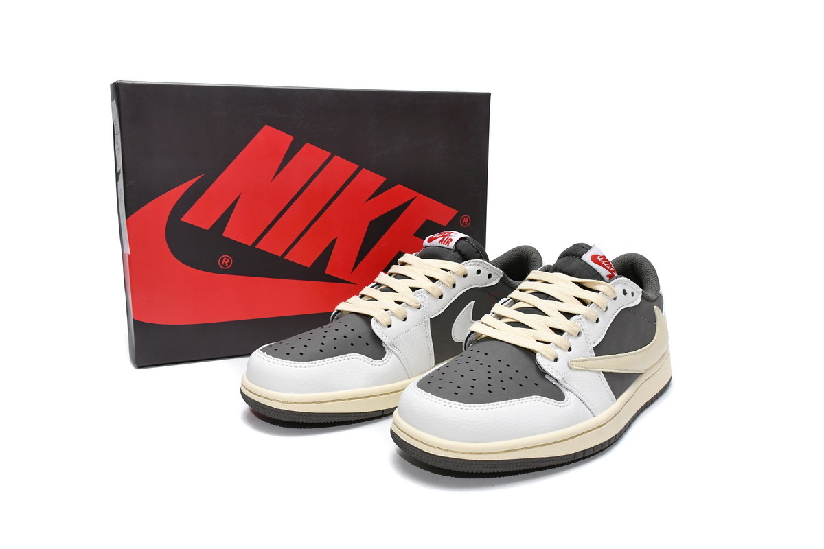 Travis Scott x Air Jordan 1 Low White Brown Barb DM7866-162