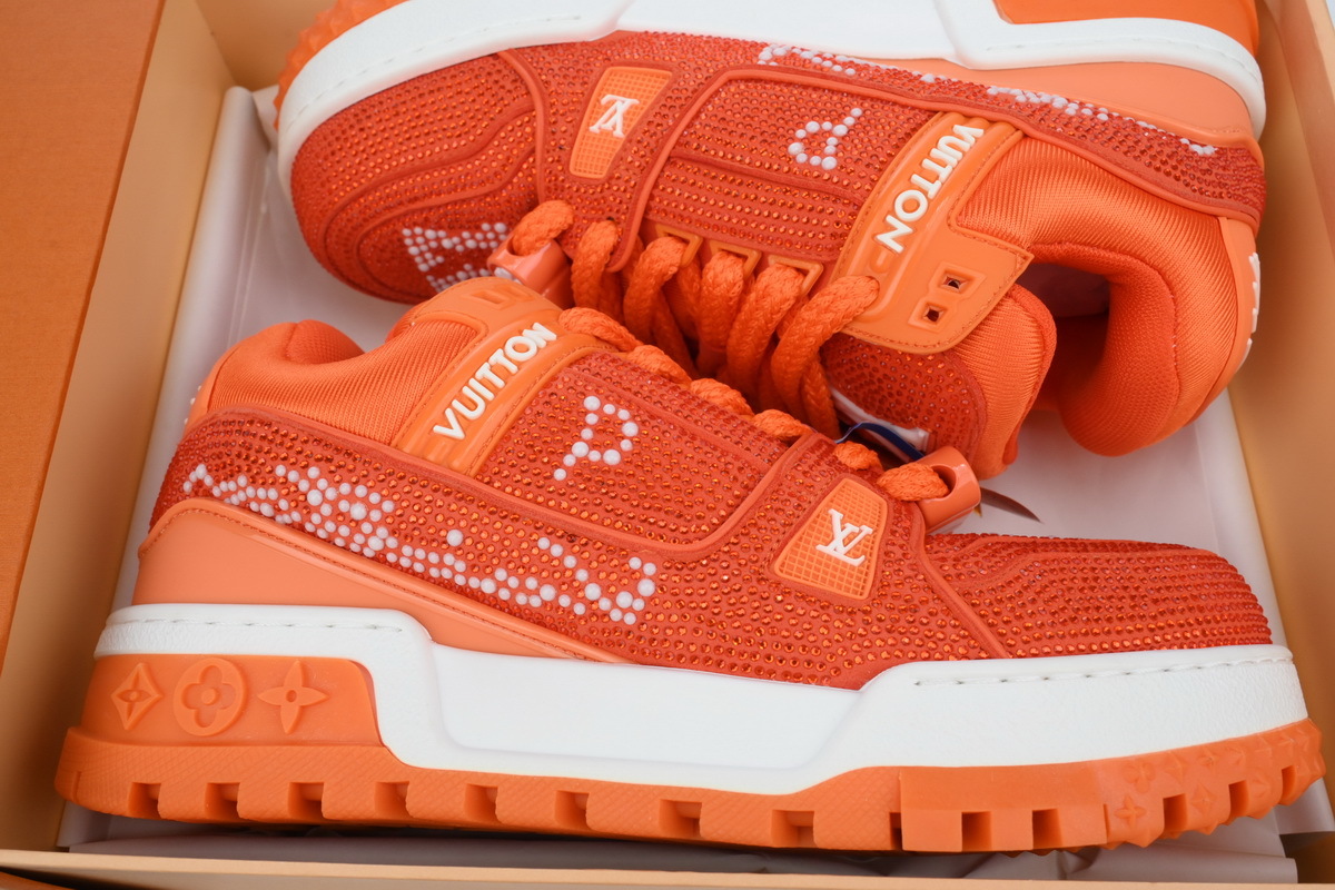 Louis Vuitton Trainer Maxi Orange Swarovksi Crystals
