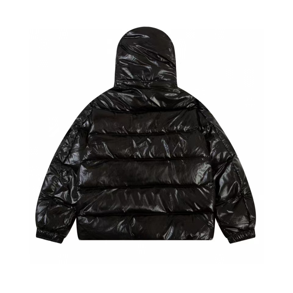 Moncler Maya Short Down Jacket Black White