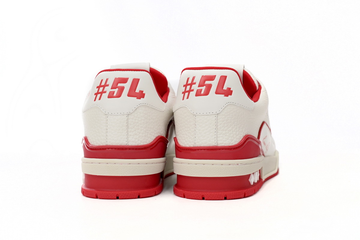 Louis Vuitton Trainer All Blue White Red Lychee Pattern 1ABFBL