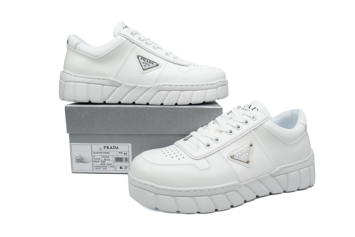 Prada Leather Sneakers White
