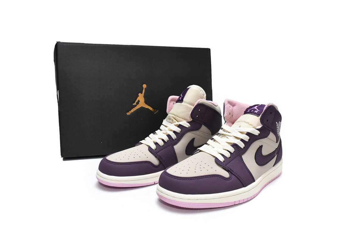 Air Jordan 1 Mid GS Pro Purple 555112-500