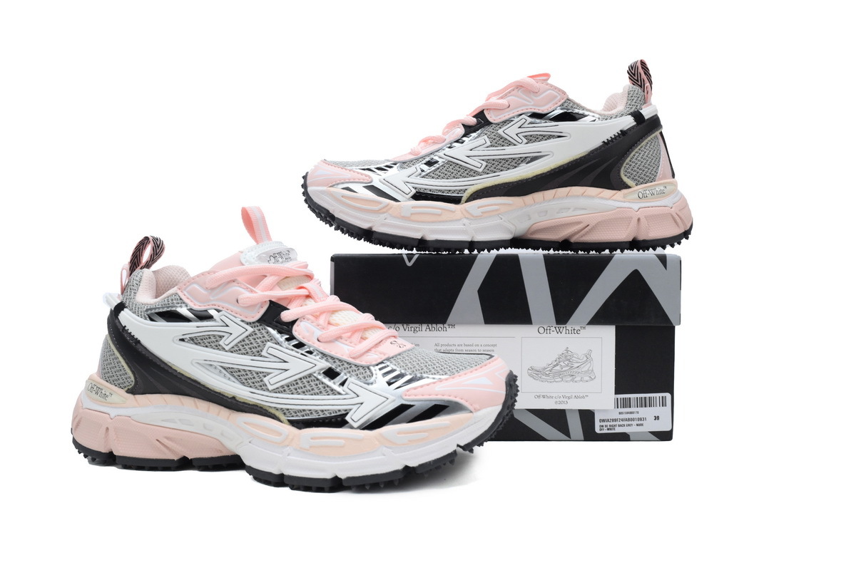 OFF-WHITE Be Right BacK Out Of Pink White