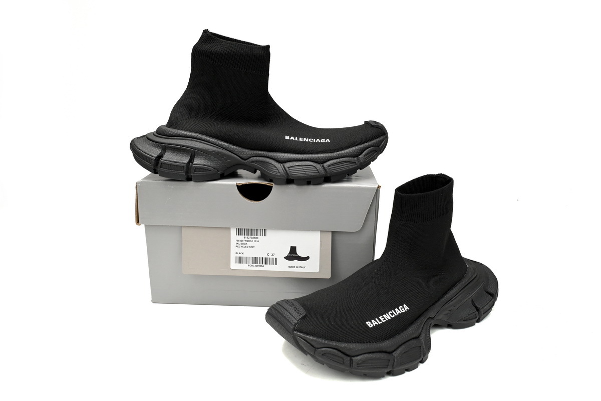 Balenciaga 3xl Sock Triple Sneakers Black