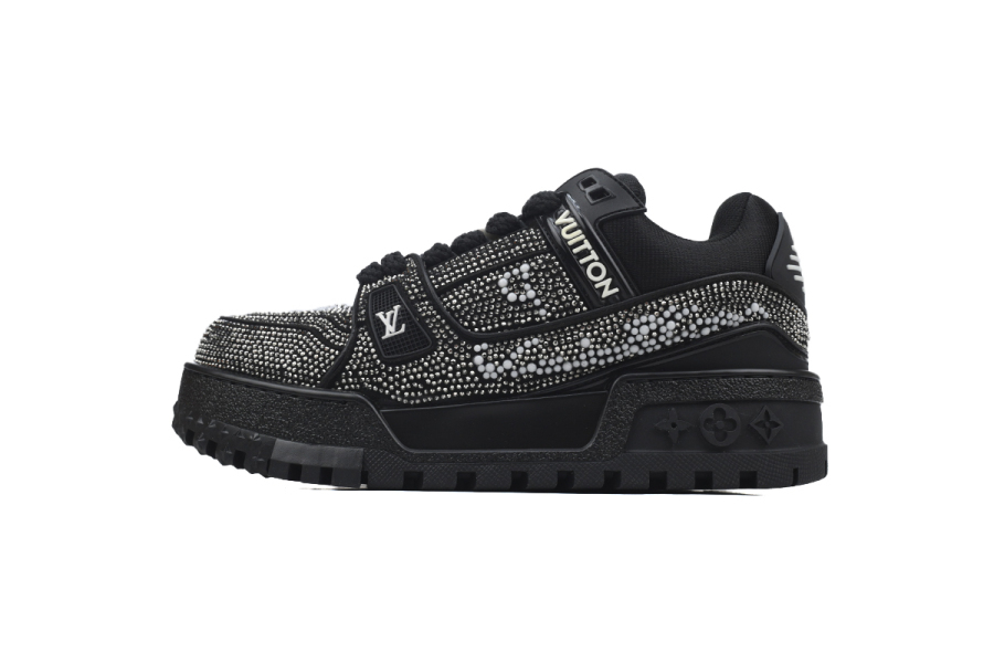 Louis Vuitton Trainer Maxi Black Swarovksi Crystals