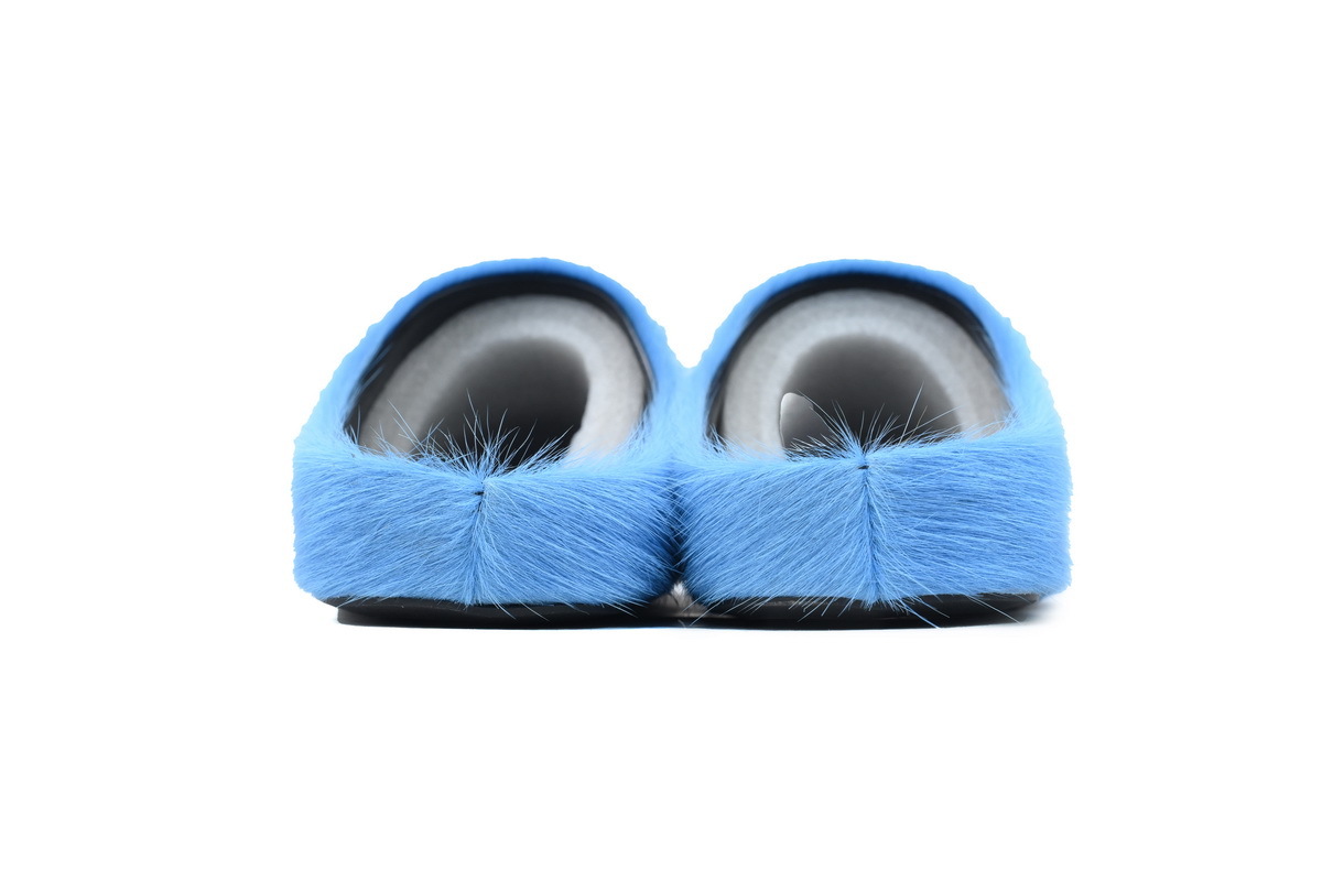 Marni Loafers Long-hair Calfskin Fussbett Sabot Blue