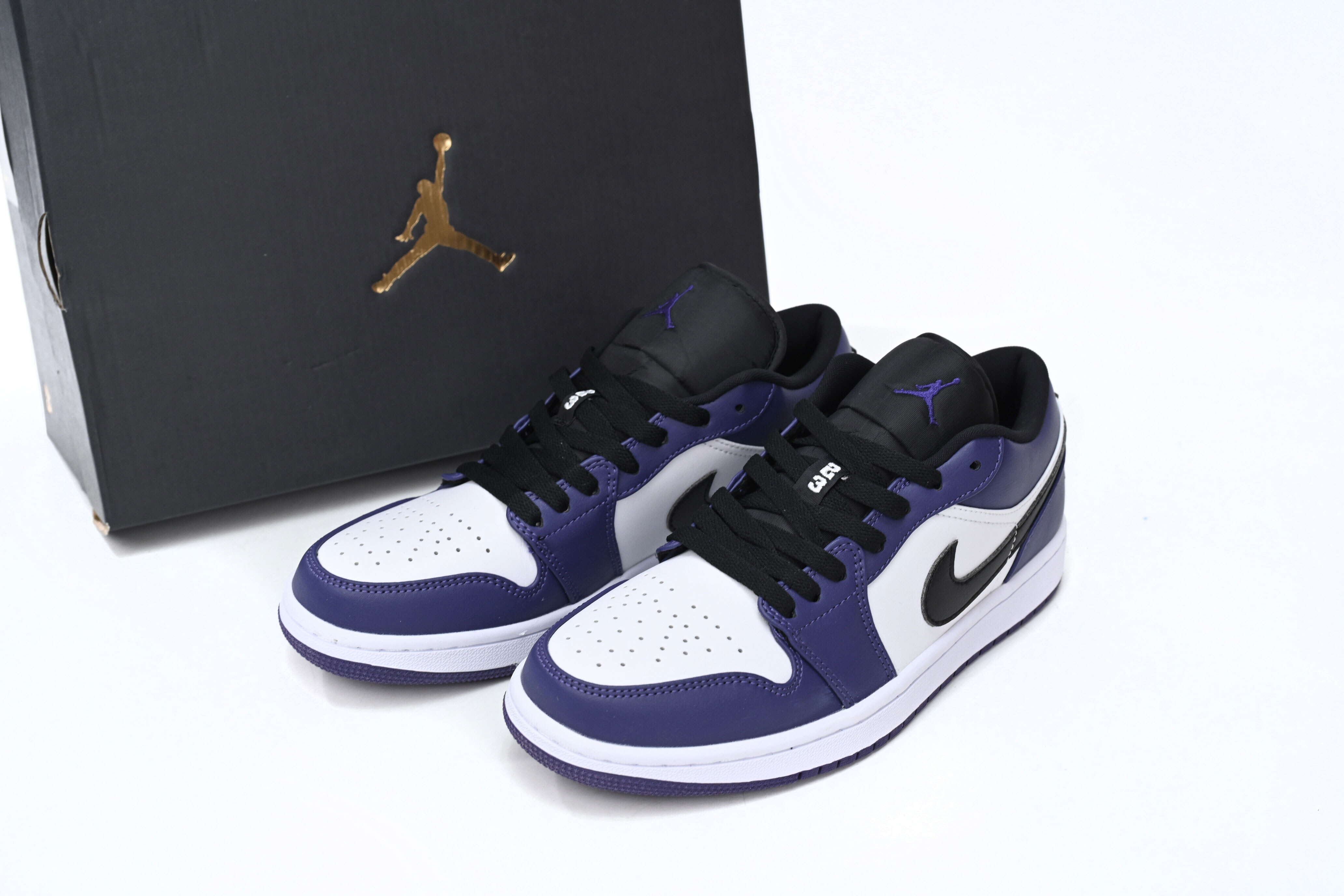 Jordan 1 Low Court Purple White 553558-500