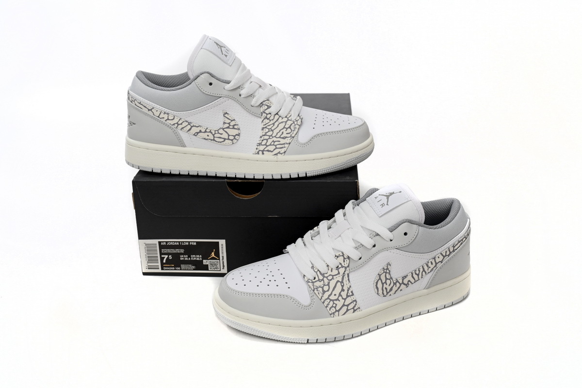 Air Jordan 1 Low PRM Elephant Print DH4269-100