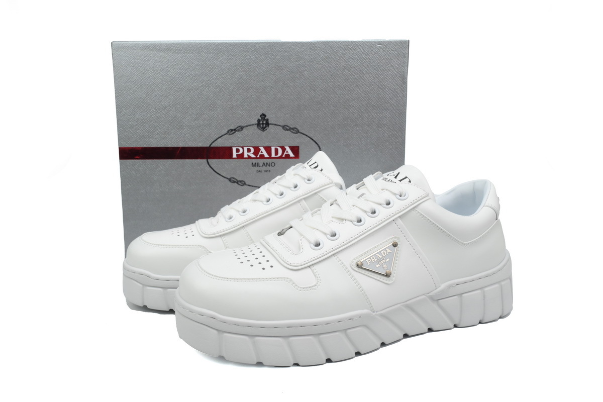 Prada Leather Sneakers White