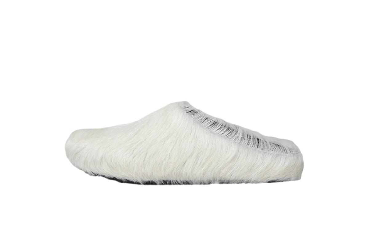 Marni Loafers Long-hair Calfskin Fussbett White