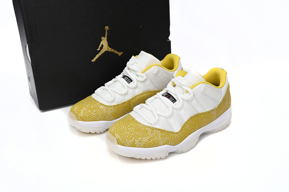 Air Jordan 11 Retro Low WMNS Yellow Snakeskin AH7860-107