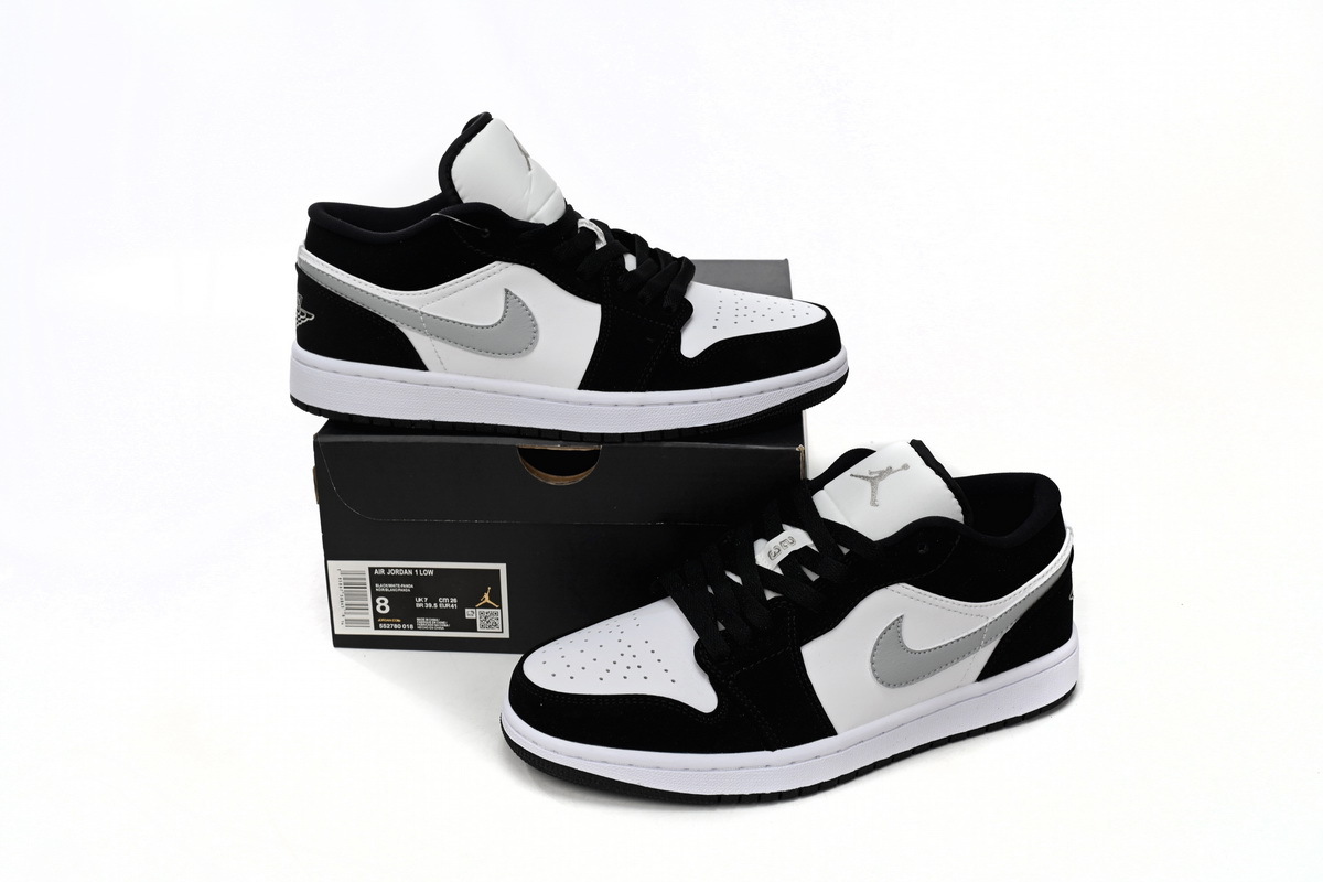Air Jordan 1 Low Black and White Gray 552780-018