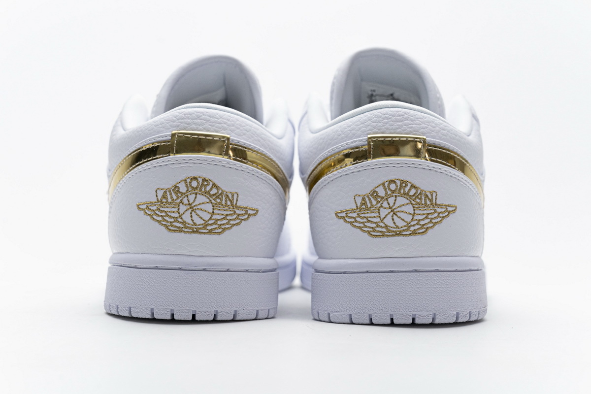 Jordan 1 Low White Metallic Gold (Women's) CZ4776-100