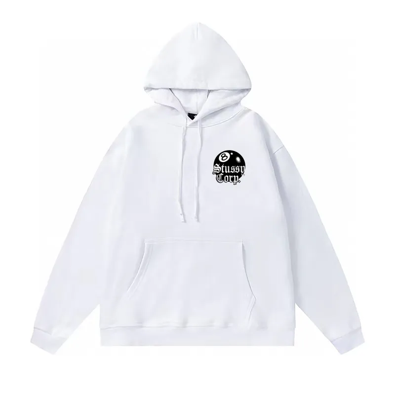 Stussy Dice Pigment Dyed Hoodie White