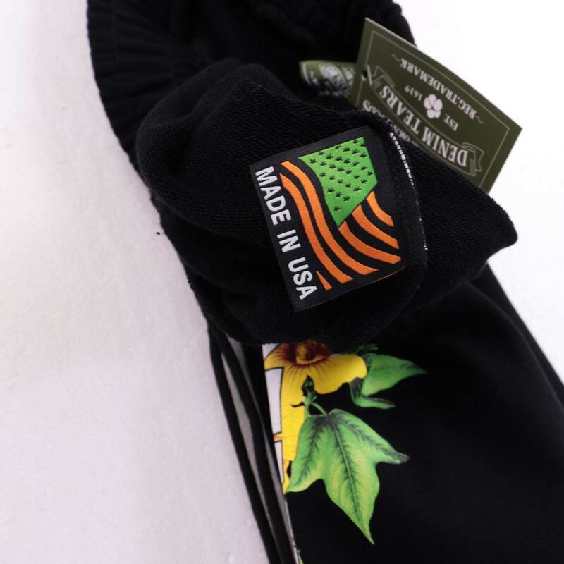 Denim Tears Floral Logo Sweatpant Black