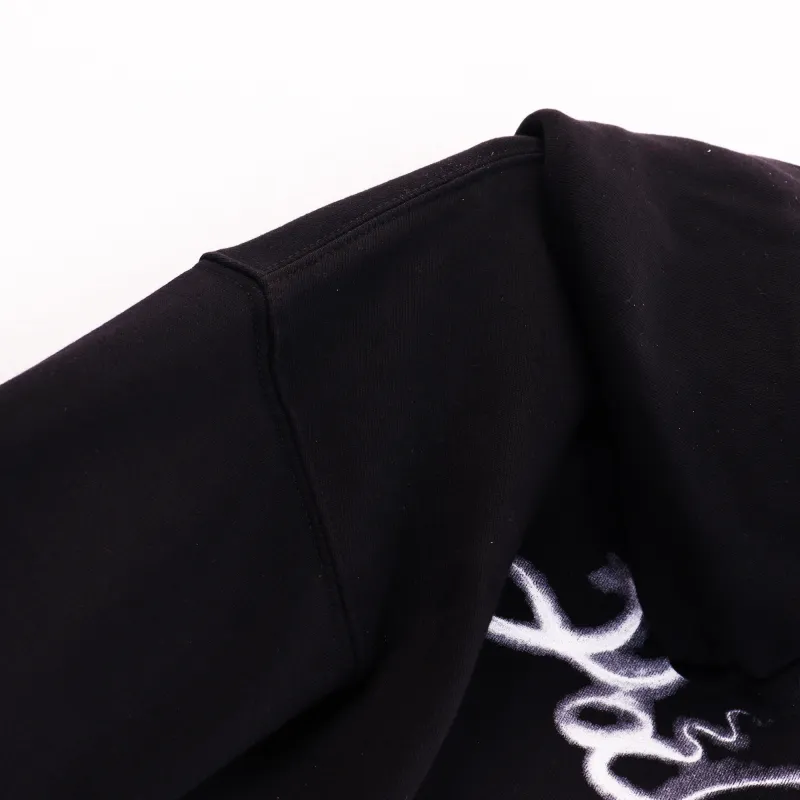 Palm Angels Foggy PA Hoodie Black