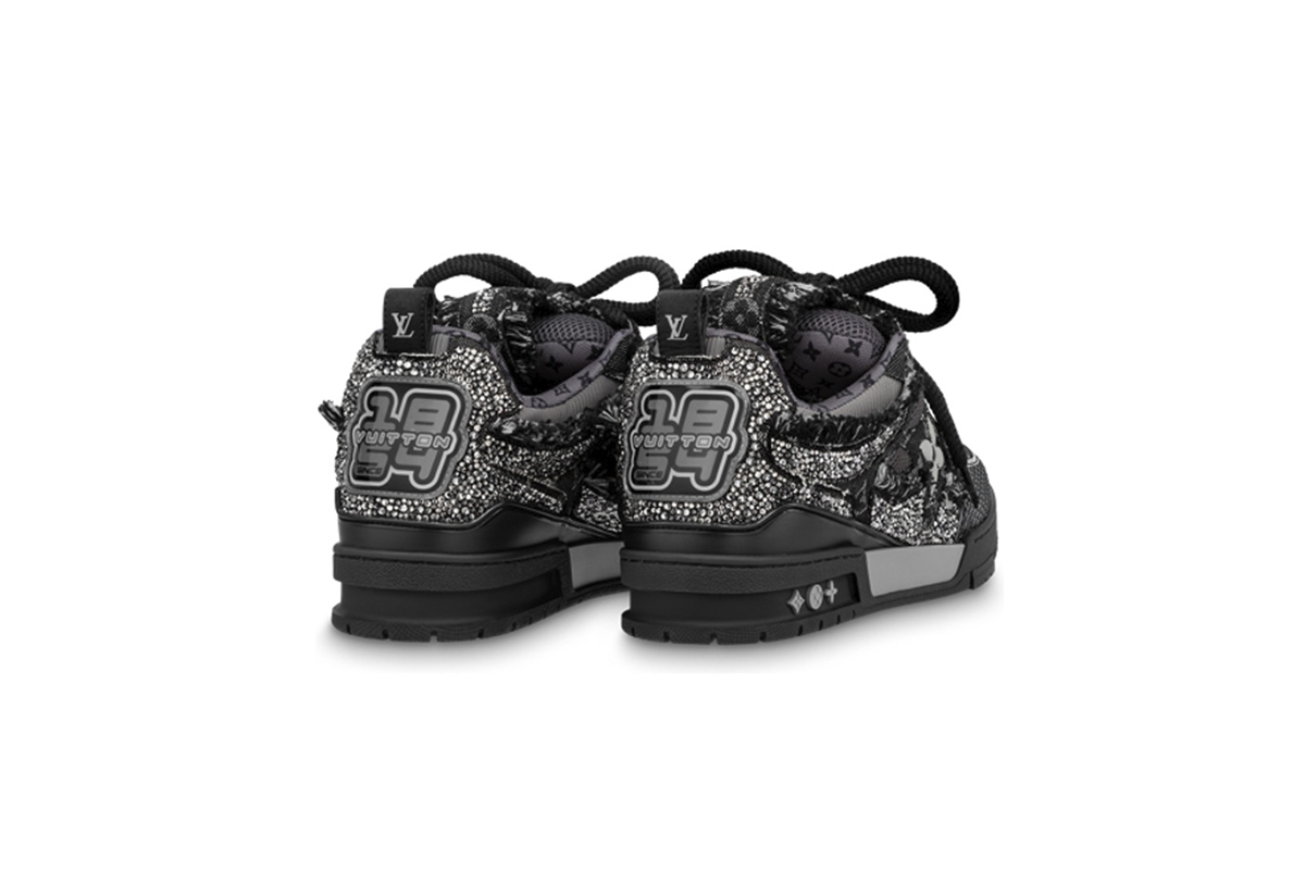 Louis Vuitton Skate Trainer Black Swarovski Monogran 1ABMHV