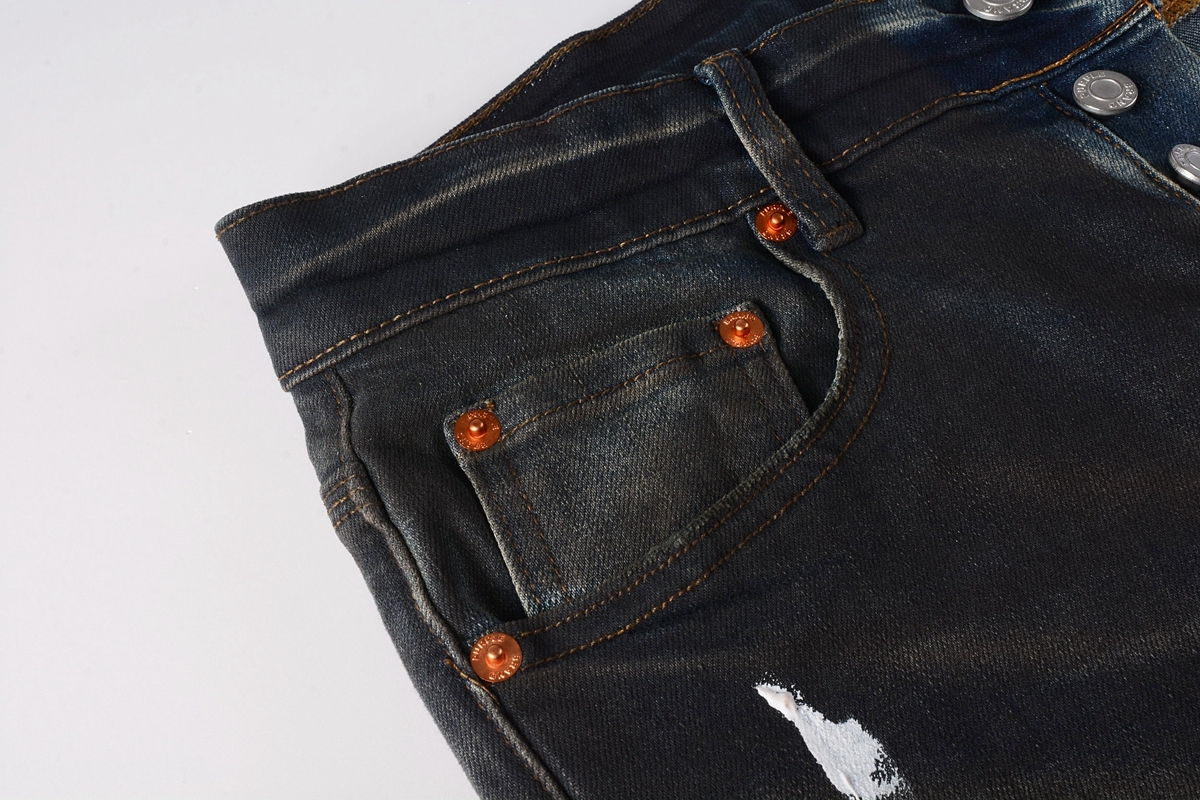 Purple Jeans Dark Black 013