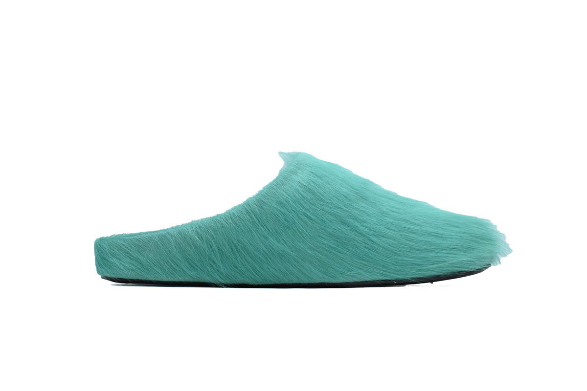 Marni Loafers Long-hair Calfskin Fussbett Sabot Dark Green