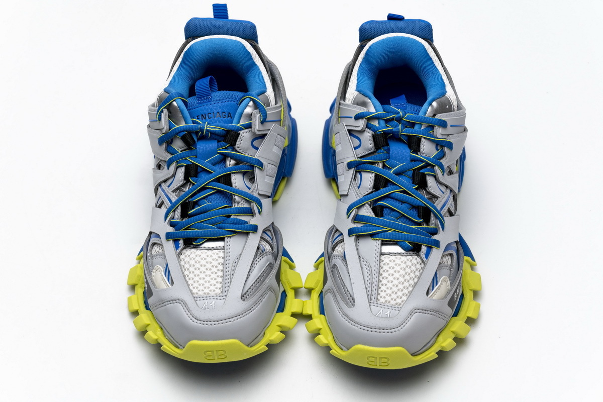 Balenciaga Track Tess S Grey Blue Yellow 542023 W1GB9 6509