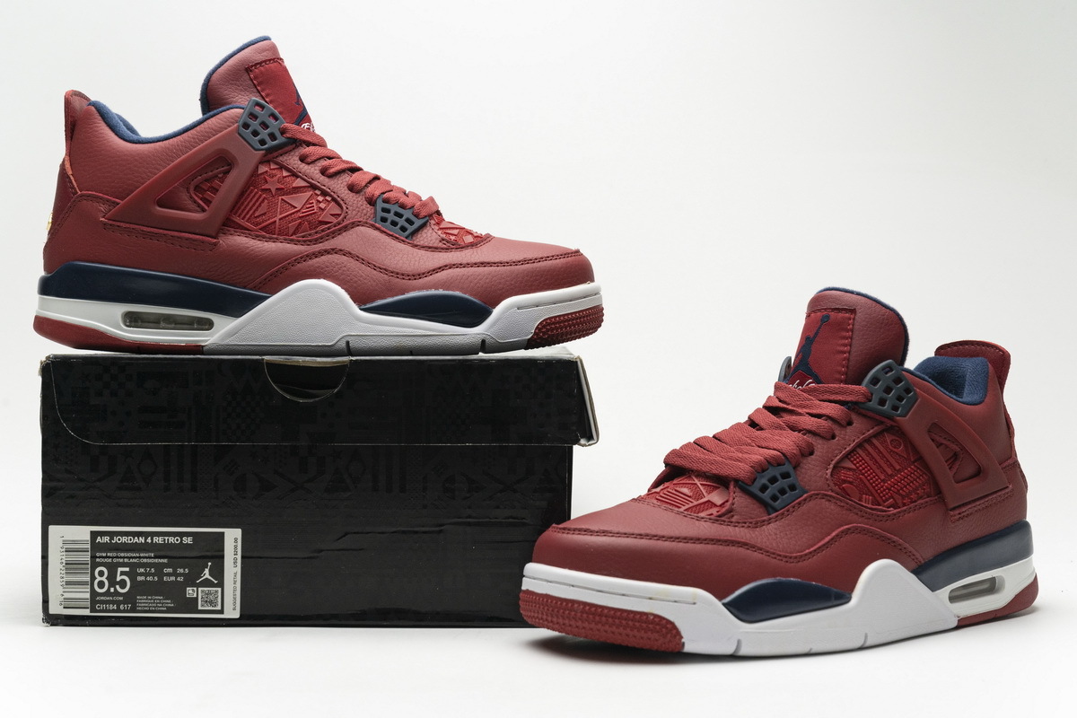 Air Jordan 4 Retro FIBA Gym Red CI1184-617