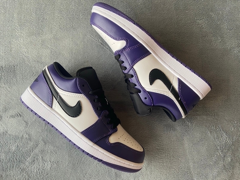 Jordan 1 Low Court Purple White 553558-500
