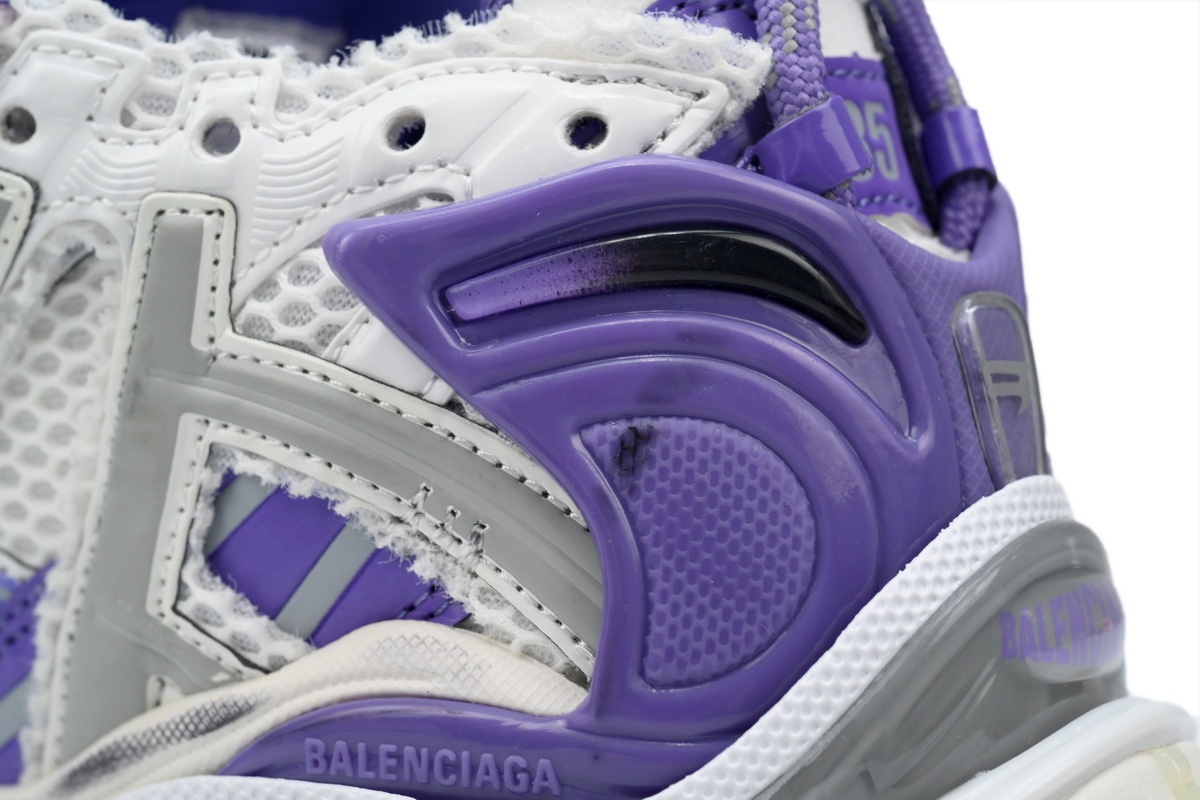 Balenciaga Runner White Purple 677402 W3RB2 5901