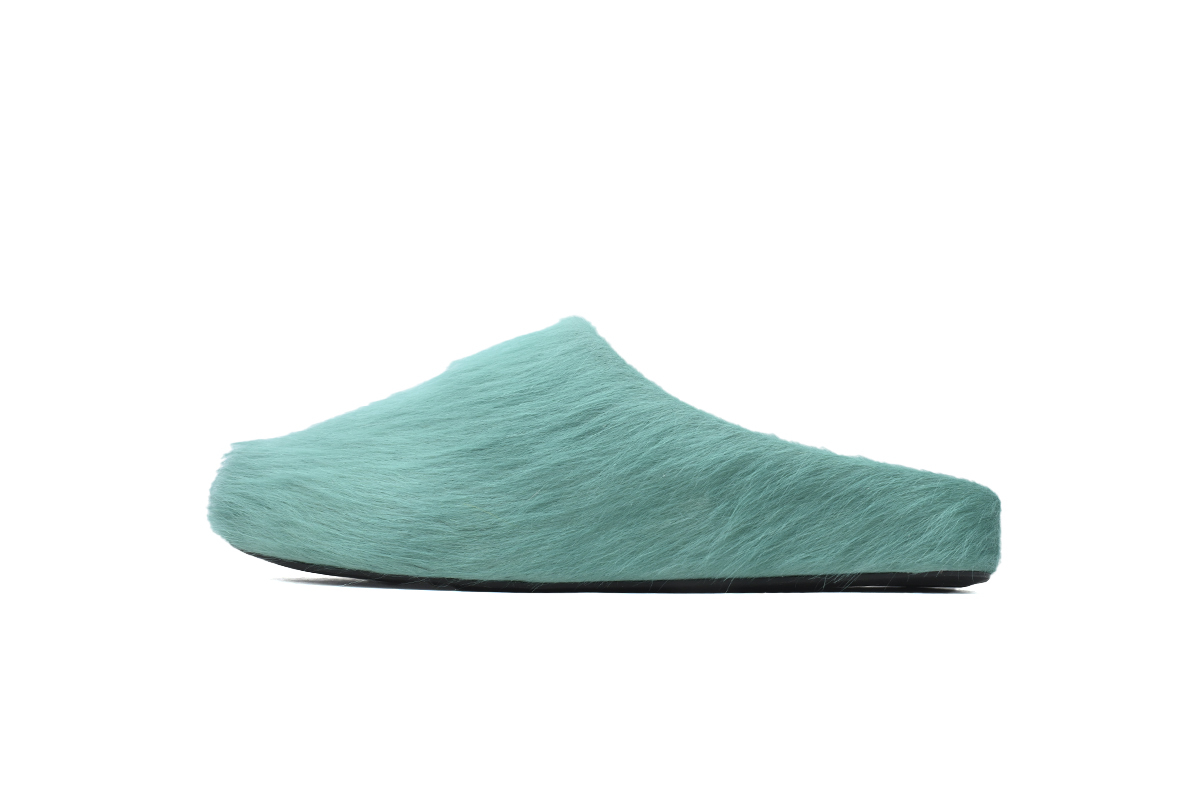 Marni Loafers Long-hair Calfskin Fussbett Sabot Dark Green