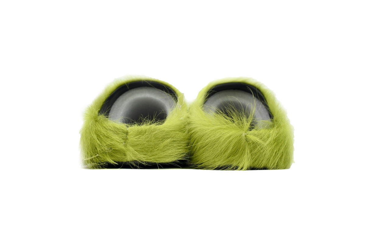 Marni Loafers Long-hair Calfskin Fussbett Sabot Green