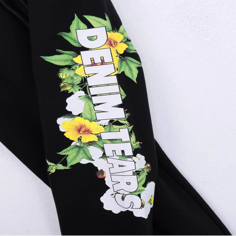 Denim Tears Floral Logo Sweatpant Black