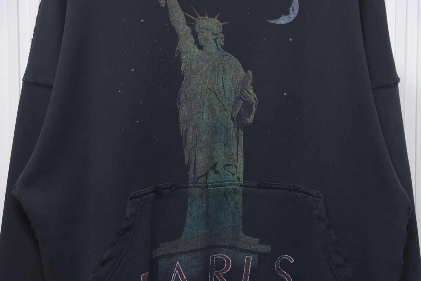 Balenciaga Black Paris Liberty Hoodie