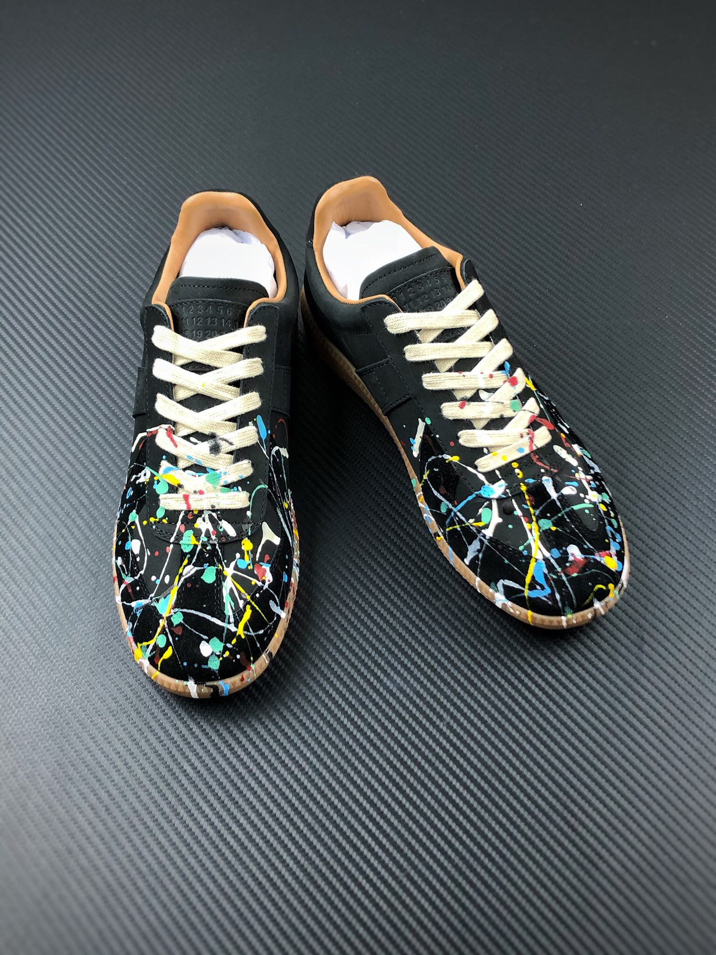 Maison Margiela Paint Replica German Army Trainer (GAT) Black