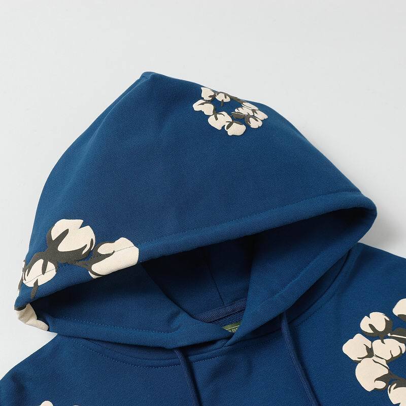 Denim Tears Cactus Tears Wreath Hoodie Blue