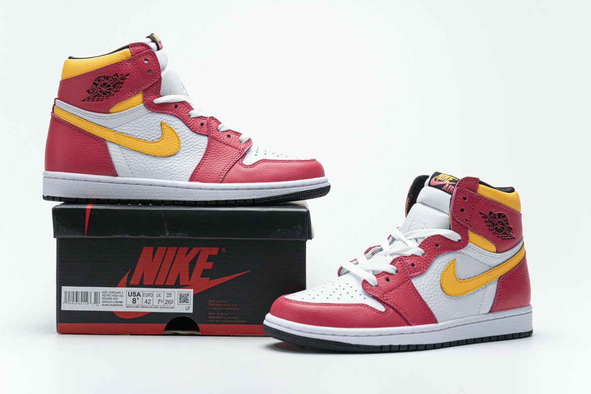 Jordan 1 Retro High OG Light Fusion Red 555088-603