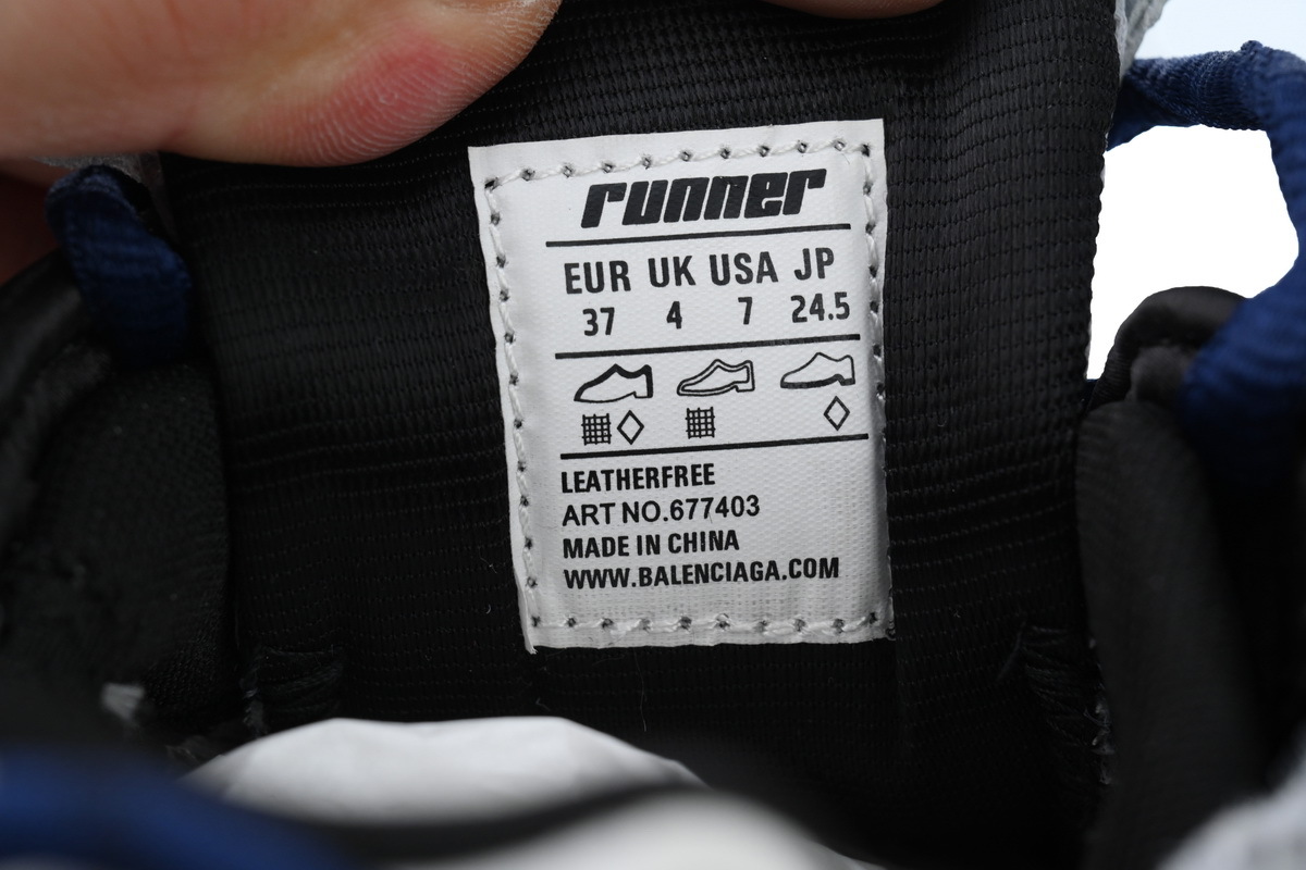 Balenciaga Runner White Blue Orange 677402 W3RB6 1264