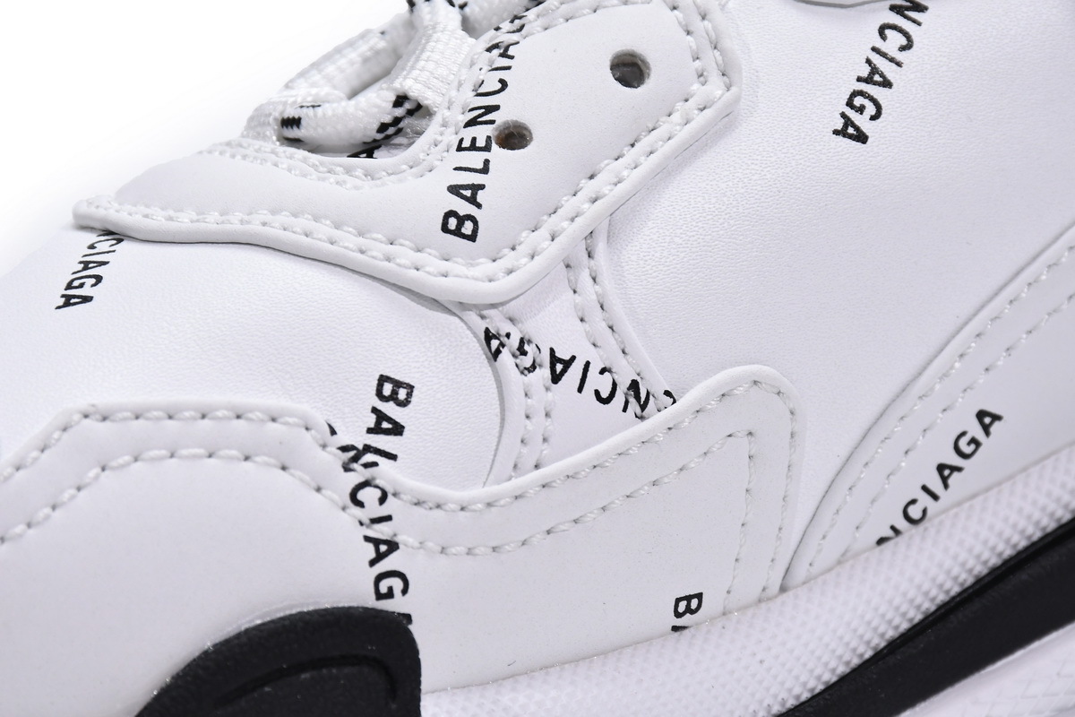 Balenciaga Triple S Letter White Rose Red 524039 W2FA4 9155