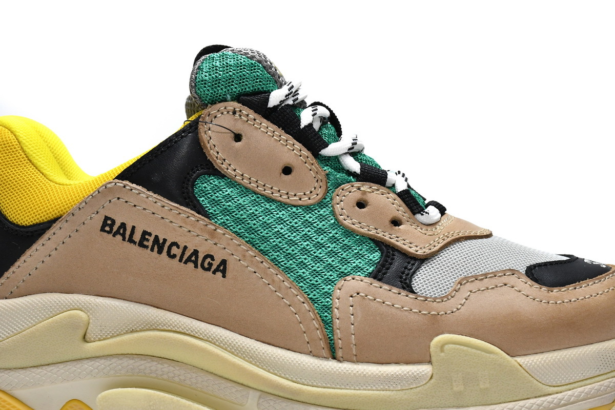 Balenciaga Triple S Green Yellow 483513 W06E3 7070