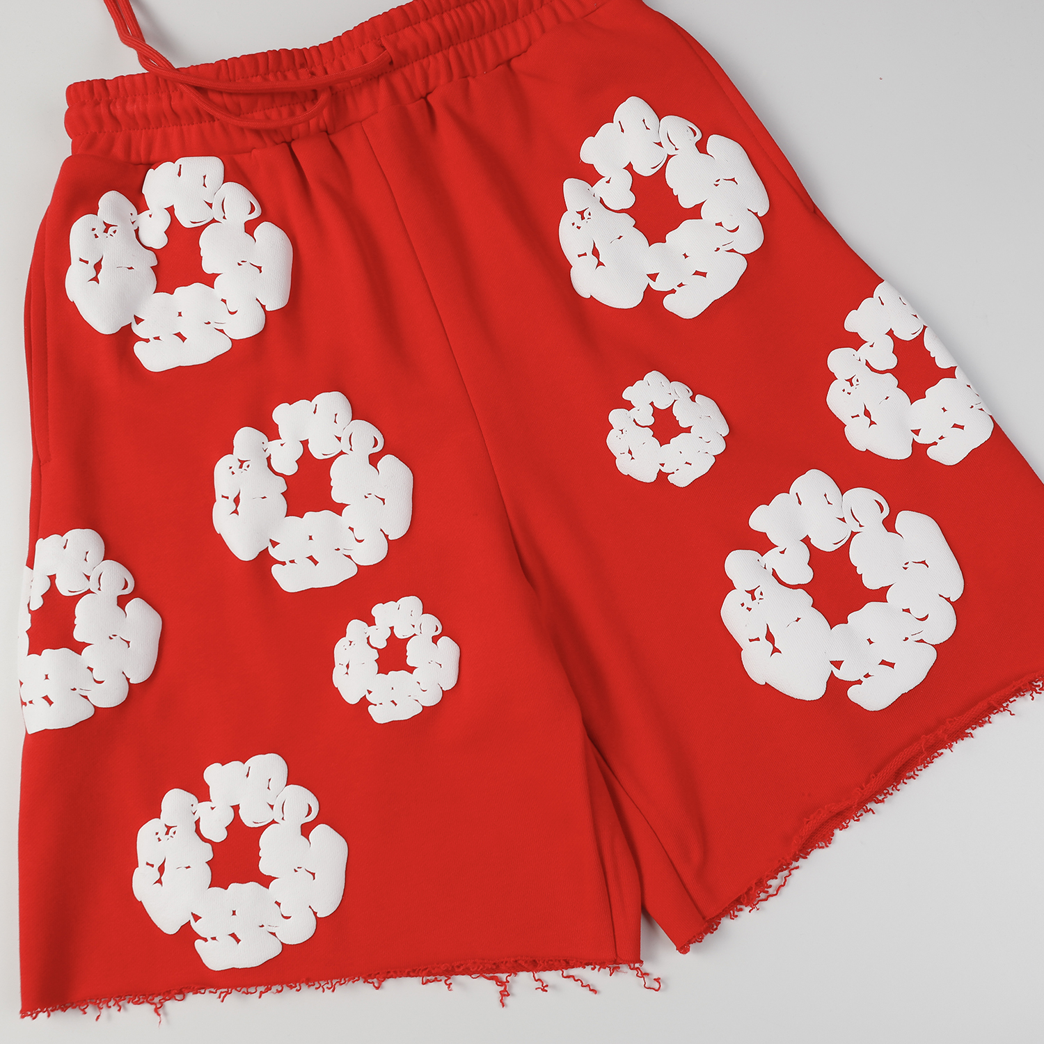 Denim Tears The Cotton Wreath Shorts Red