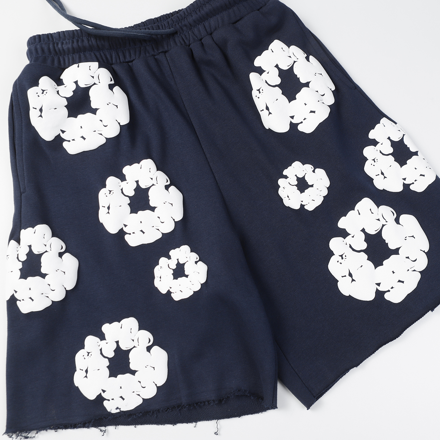 Denim Tears The Cotton Wreath Shorts Navy
