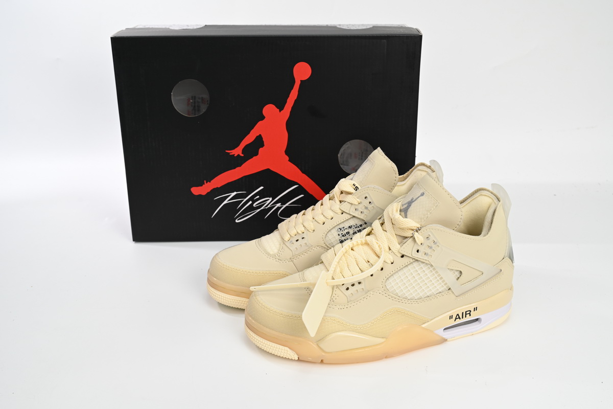 OFF White x Air Jordan 4 Sail CV9388-100