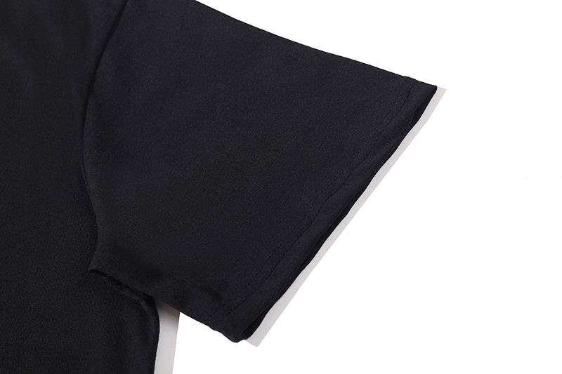 Vlone Shirt Reflective Letter Pattern Big V T-Shirt Black