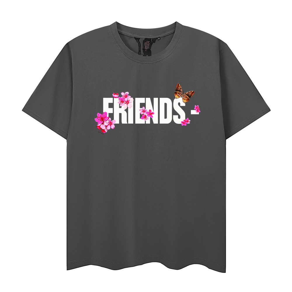 VLONE Shirt Butterfly Flowers T-shirt Grey