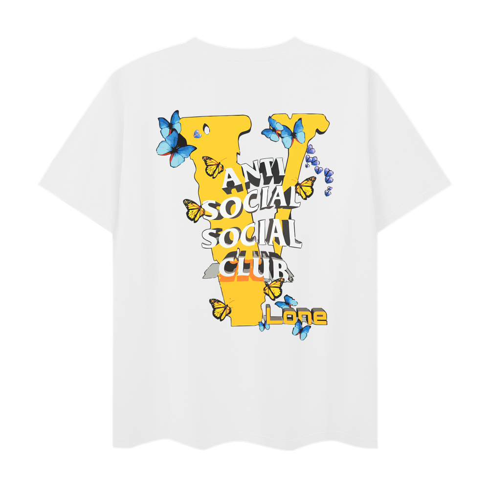 VLONE X ASSC Butterfly T-shirt White