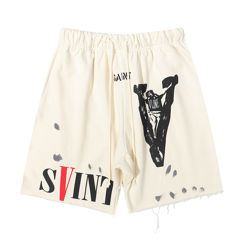 VLONE x Saint Michael SVINT Shorts Cream