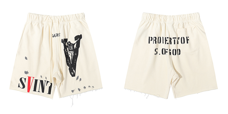 VLONE x Saint Michael SVINT Shorts Cream