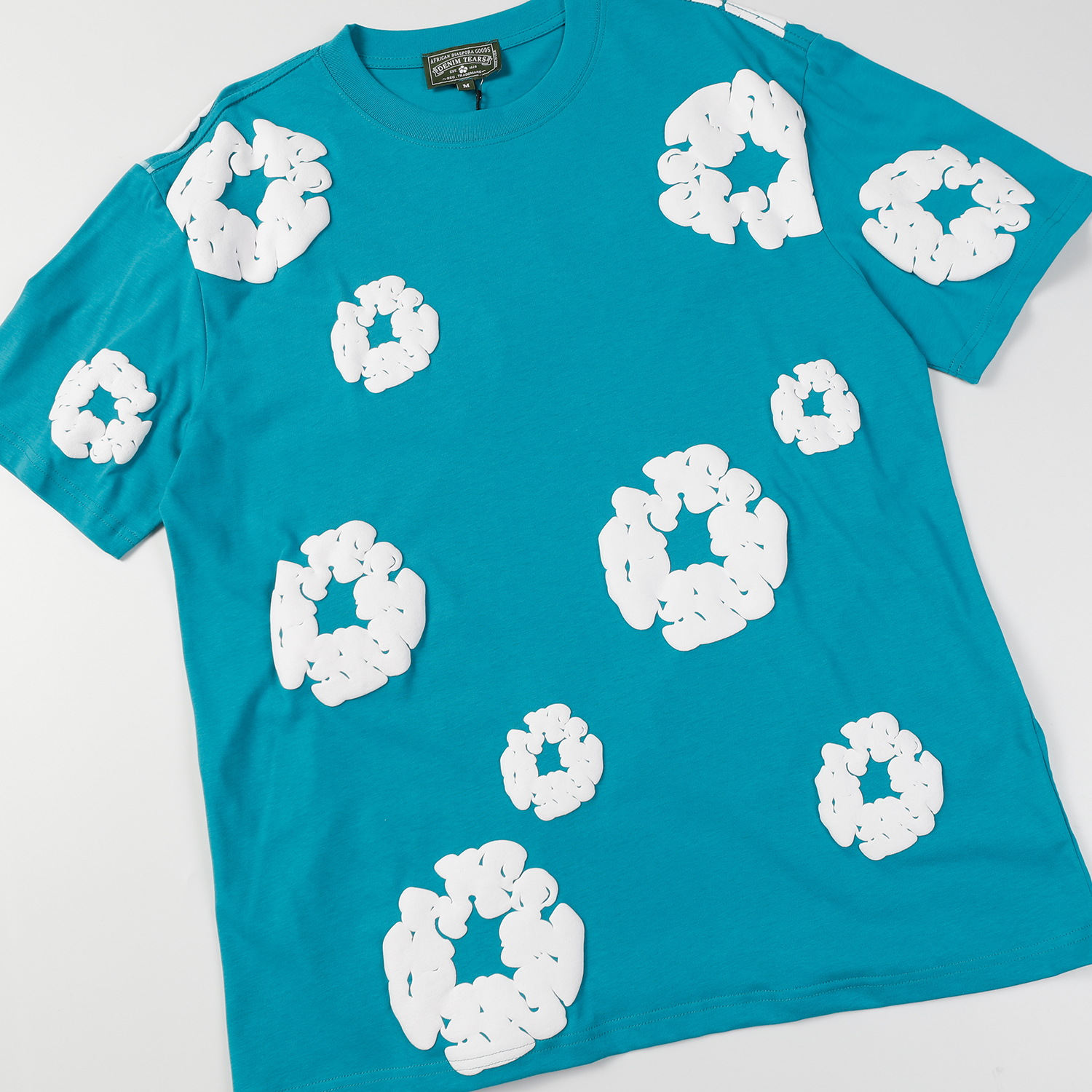 Denim Tears The Cotton Wreath T-shirt Lake Blue