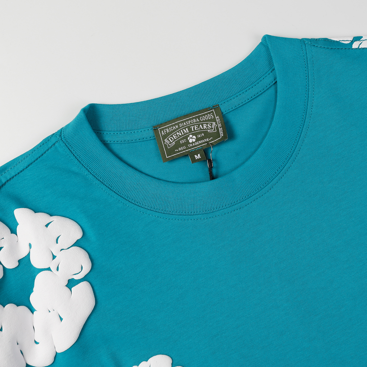 Denim Tears The Cotton Wreath T-shirt Lake Blue