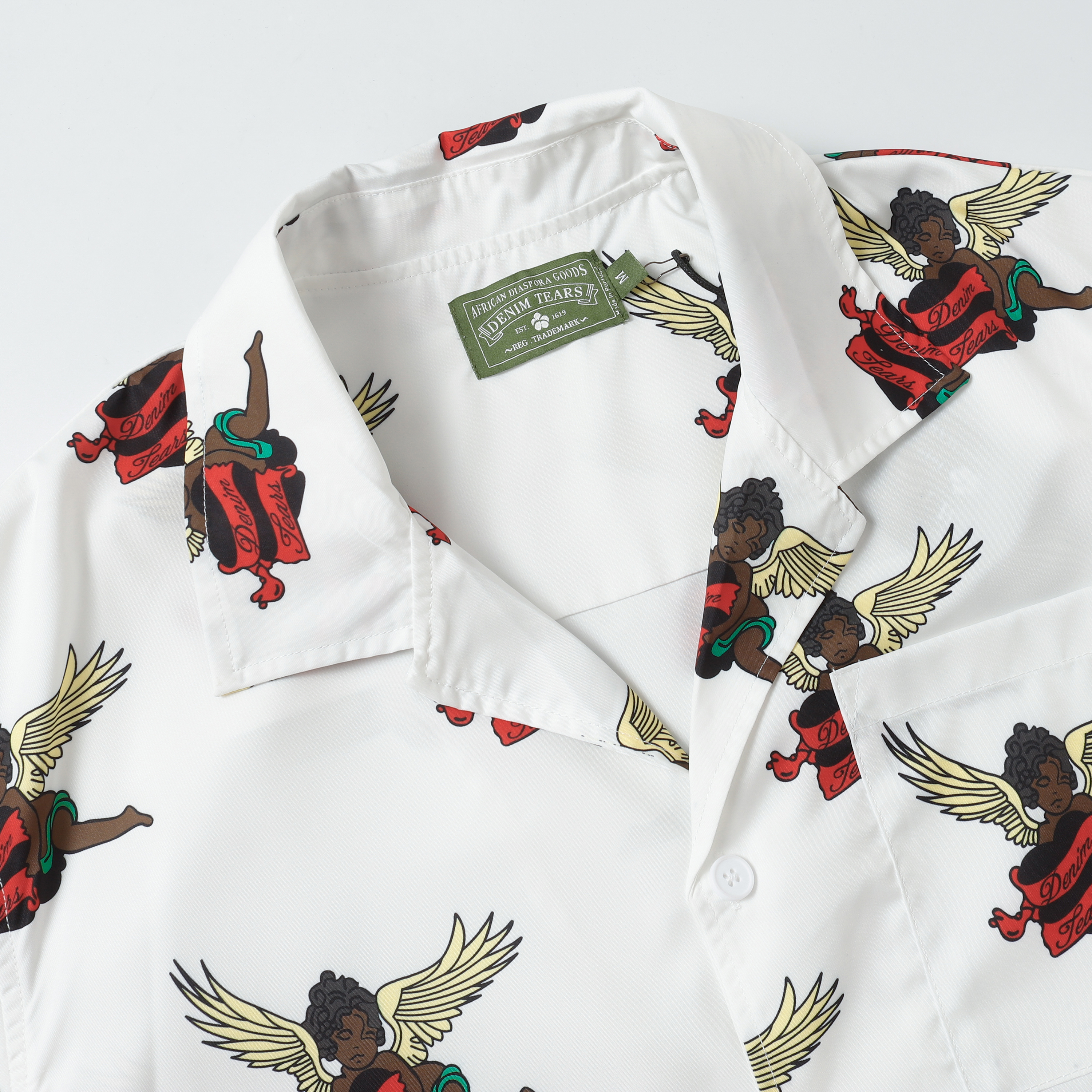 Denim Tears Cartoon Print Short-sleeved Shirt