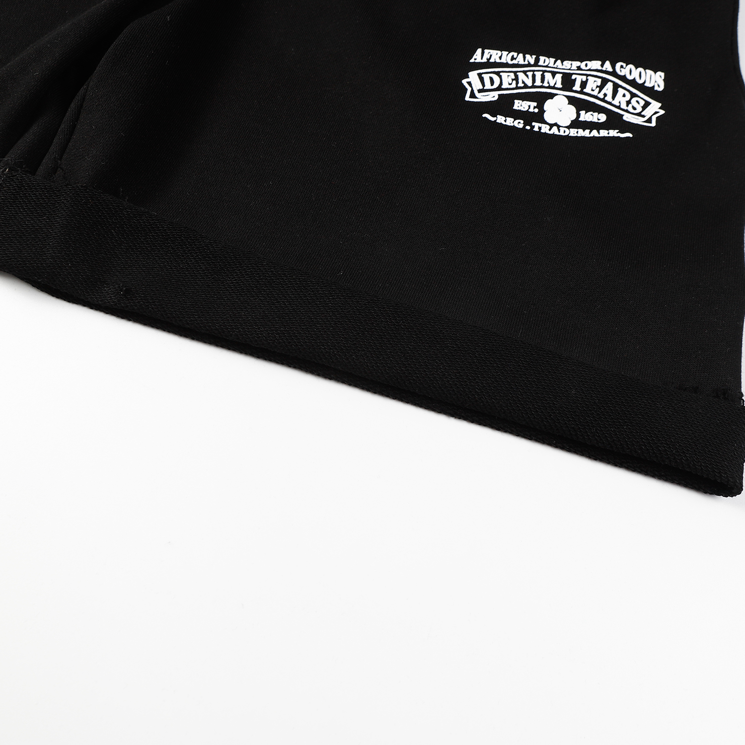 Denim Tears Cotton Floral Print Shorts Black