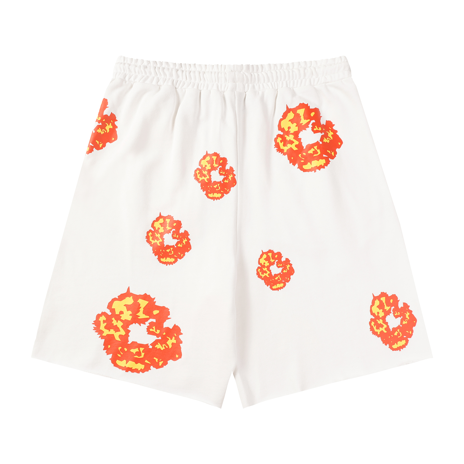 Denim Tears Cotton Floral Print Shorts White